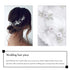Unicra Silver Bridal Hair Vine Flower Piece, Leaf Party Hair Accessories, Crystal Hair Jewelry Rhinestone Headpieces