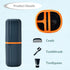 2Pcs Travel Toothbrush Cup Case, Portable Holder for Traveling, Camping, Business Trip, Plastic Toothbrushes Toothpaste