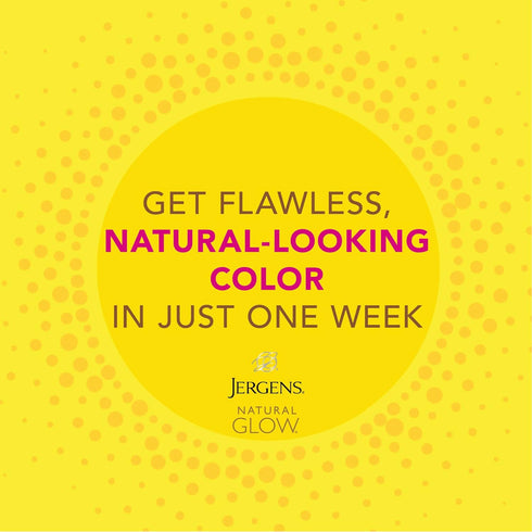 Jergens Natural Glow Sunless Tanning Lotion, Daily Moisturizer, Fair to Medium Skin Tone, 7.5 Ounce