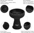 Silicone Hookah Bowl, Kitosun Silicone Phunnel Bowl with 7 Holes, Black Color Replacement for Clay & Ceramic