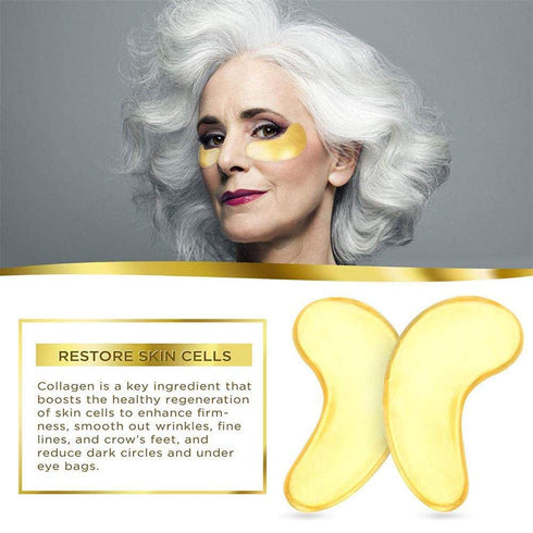 Jakuva 30 Pairs Eye Masks, Under Eye Patches for Puffy Eyes, Dark Circles & Wrinkles, Gel Moisturizing