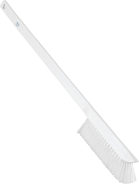 Vikan Ultra-Slim Cleaning Brush with Long Handle - 23.62" Medium, White, One Size, Multi-Purpose