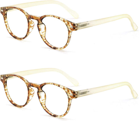 OCCI CHIARI Lightweight Designer Acetate Frame, Stylish Reading Glasses for Women, Yellow, 2.25