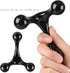 WEISUYUUS Handheld Manual Massager Body Massager Three Ball Back Massage Stick Health Massage Tool for Neck Waist HIPS