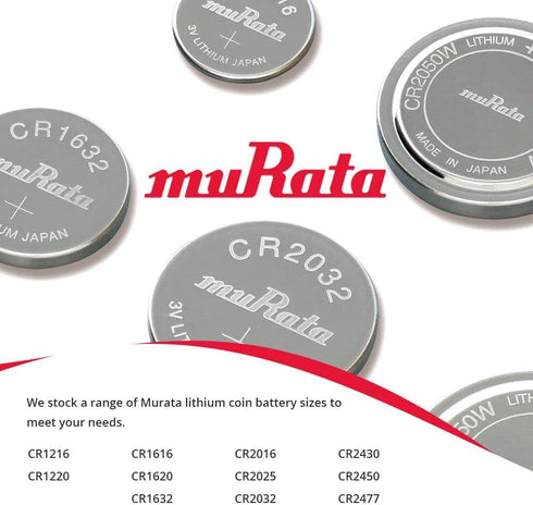 Murata CR2032 3V CR2032 (2 Battery Lithium Coin Cell - Replaces Sony Batteries)