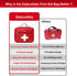 Gatycallaty Empty First Aid Bag - Medium Emergency Treatment Medical Multi-Pocket for Home Office Car Traveling Hiking