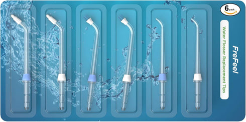 Replacement Heads for Waterpik Water Flosser, 2 Classic Jet Tips, 2 Orthodontic Tips, 2 Plaque Seeker Tips