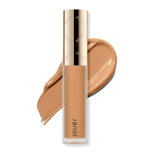 Jouer Essential High Coverage Liquid Concealer, Brightening Concealer for Under Eye Dark Circles, Biscotti