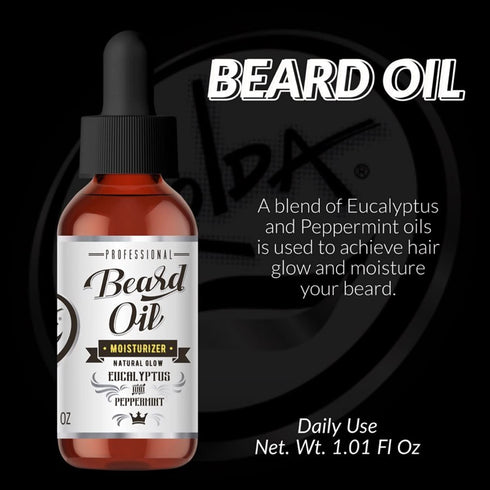 Rolda Beard Oil - Eucalyptus and Peppermint, 1.01 oz