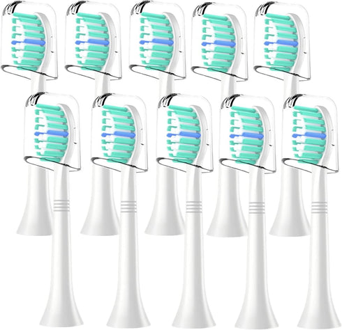 WEQNNM Replacement Toothbrush Heads Compatible with Philips Sonicare:10 Pack Professional Electric Brush Heads