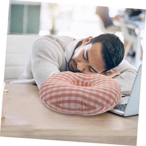 PRETYZOOM Ear Hole Pillow for Side Sleeping Portable Nursing Pillow for Elderly Washable Cover for Office Naps and Home