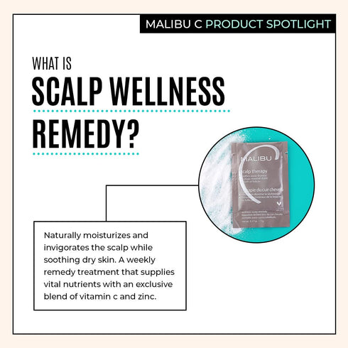 Malibu C Scalp Therapy Wellness Remedy, Dry Scalp Treatment with Vitamin C and Zinc Gluconate