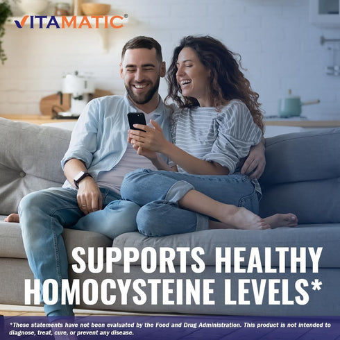Vitamatic TMG Supplements 1000mg - Trimethylglycine - 120 Tablets - 120 Servings - Non-GMO & Gluten Free