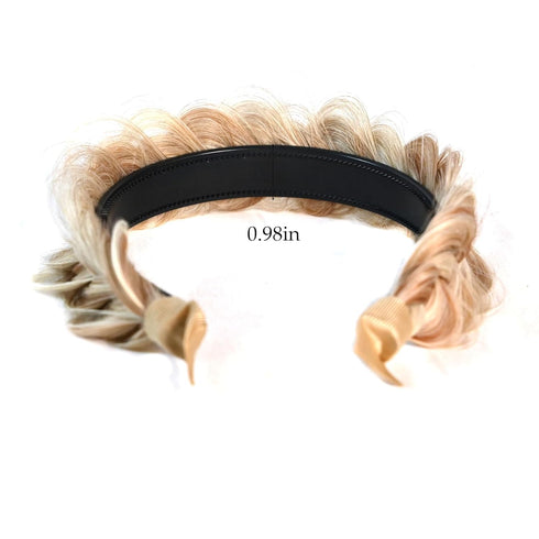 TOECWEGR Braided Headband, Wide Braid Messy Hair Hoop, Women Fashion Hair Accessories