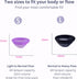 KAVODA 12 Menstrual Discs - Soft, Flexible, Reusable Medical-Grade Silicone - Wear Hours - Removal Notch - Two Sizes