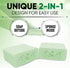 T.Taio Esponjabon Aloe Vera Soap Sponge – Gentle Shower Scrubber with Mini Mother of Pearl