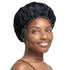 Stay On Satin Hair Wrap Drawstring Bonnet for Sleeping, Black