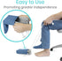 Sock Aid Device for Seniors with Shoe Horn Kit - Vive Adjustable Long Handle Sock Puller Aid