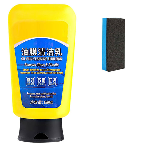 Omaky Oil Film Cleaning Emulsion,Oil Film Emulsion Glass Cleaner, Car Glass Oil Film