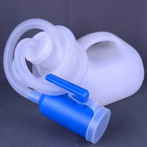 2000ml Portable Urine Bottles for Men, Spill-Proof Urinal System with 51" Long Tube and Lid