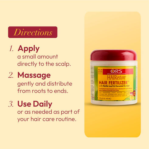 ORS HAIRestore Hair Fertilizer, 6 Ounce, Nettle Leaf and Horsetail Extract