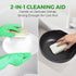 Pack 6 AIRNEX Natural Loofah Sponges for Dishes - of Plastic Free Loofah Kitchen Sponges with Cellulose Core & Cotton