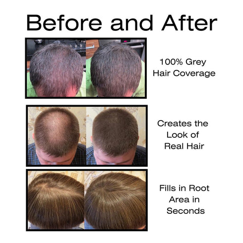 Thicken It 100% Scalp Coverage Hair Powder, BLACK, Talc-Free, Water Resistant Hair Loss Concealer.