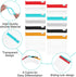Ptwola 12 Pcs Zippered Pill Pouch Slide Lock Storage Bags Reusable Mini Seal Portable Medicine Baggies Self-Sealing