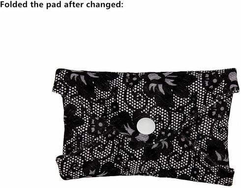 ReUseLife 5 Pack 10 Inch Cloth Menstrual Pads,Reusable Sanitary Pads,Washable Panty Liner,Unscented