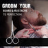 Eyebrow Scissors, Small Stainless Steel Scissors for Hair, Eyebrows, Nose Hair, Beard, Eyelashes, Cuticle - ASONTAO