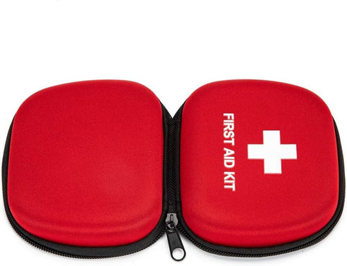 First Aid Hard Case, Empty EVA Hard Red Medical Bag for Home Health, First Emergency Responder Camping Outdoors