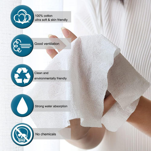 MuLing Canned Compressed Towels (100 PCS) - Portable Mini Compressed Coin Tissue for Travel, Sports, Beauty Salon