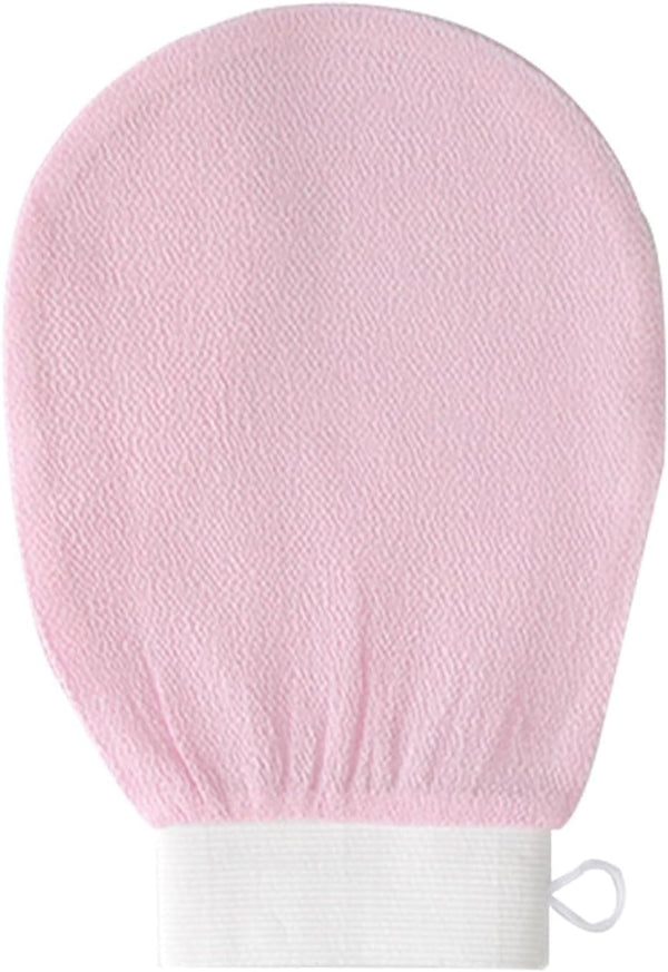 Pink Body Scrubber Exfoliating Gloves, Dead Skin Remover Bath Sponges, Bathing Accessories