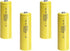 PKCELL 4 Pack AA 1.2V 300mAh NICD Rechargeable Button Top Battery for Solar