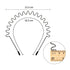 WILLBOND Hairband, 3 Pack Metal Headband for Unisex, Wavy Wired Zigzag Spring Sports Fashion Non Slip Hair Accessories
