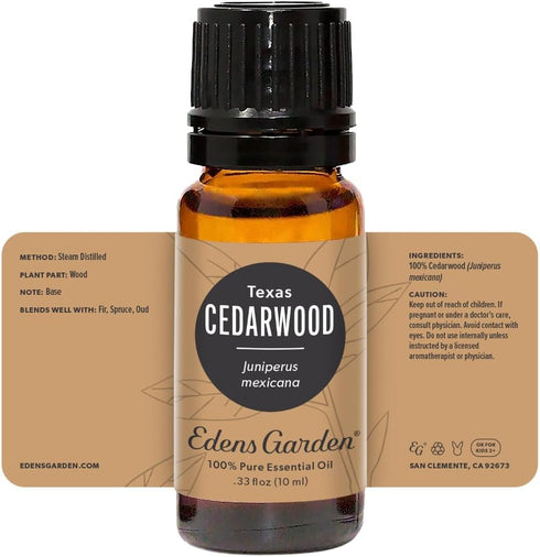 Edens Garden Cedarwood-Texas Essential Oil - 100% Pure Therapeutic Grade (Undiluted) for Aromatherapy