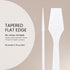 PANA 200 Pieces of White Color Cosmetic Make Up Disposable Plastic Spatulas - 2.5" for Skin Care Facial Cream Mask