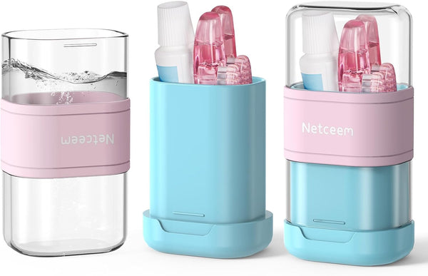 Toothbrush Travel Case Kit,Portable Folding Tooth Brush Holder and Toothpaste Cover Container