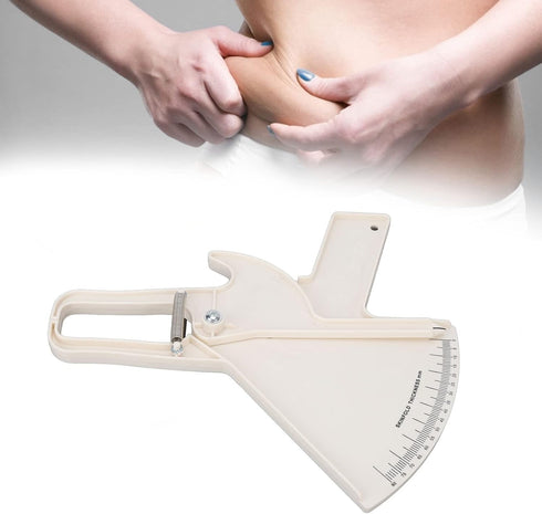Body Fat Caliper, Professional Double Spring Skinfold Calipers & Body Fat Tape Measure Tool for Accurate Fitness