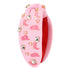 Western Headbands for Women, Jeweled Rhinestone Crystal Knotted Headbands, Cowgirl Hair Accessories (Pink)