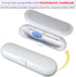 Electric Toothbrush Travel Case for Oral-B Toothbrushes, 4 Pcs Toothbrush Head Covers in White