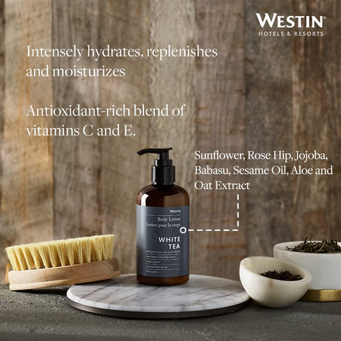 Westin White Tea Aloe Lotion, 8 oz Skin Moisturizer with Signature Scent