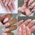 6 Sheets Flower Nail Art Stickers, 3D Self-Adhesive Black White Colorful Flowers Design for Manicure DIY Supplies