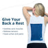 Microwave Heating Pad with Removable Cover for Back Pain Relief, Neck and Shoulders, Portable 10" x 7"