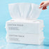 Cotton Facial Dry Wipes 100 Count, Deeply Cleansing Disposable Face Towel for Skin Care and Makeup Remover