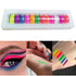 Major Dijit Neon Phosphor Pigment Powder Set, Fluorescent Nail Glitter Eye Powder for Manicure Decoration