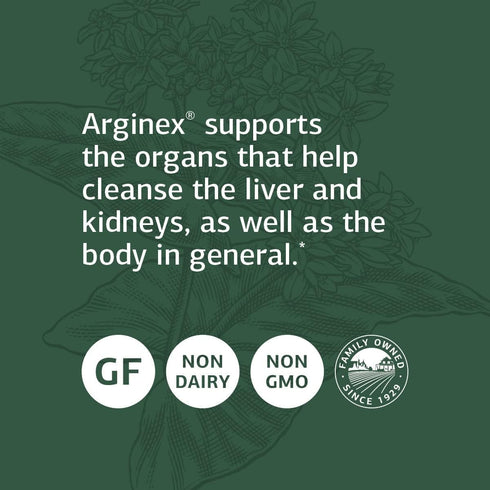 Standard Process Arginex Whole Food Formula for Body Cleanse, Liver Support & Kidney Health Supplement, 90 Tablets