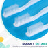 400 Pack Disposable Toothbrushes - Individually Wrapped Hard Bristle Adult Toothbrushes for Travel, Single Use (White)