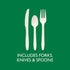 ECOSAVE Heavy Duty Assorted Cutlery, White, 24 Count, Pack of 1