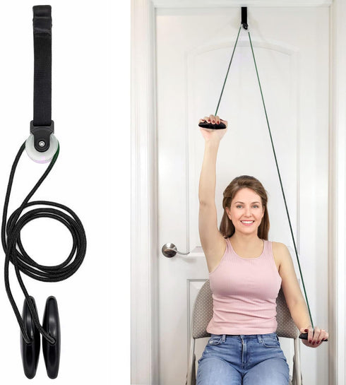 LiftAid Shoulder Pulley for Physical Therapy with Exercise Guide - Improves Shoulder Strength
